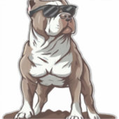 Pitbull The Guardian Sticker (Voorkant)