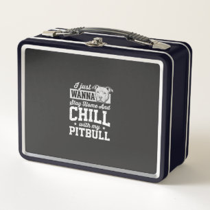 Pitbull Thuis Blijven En Chillen Design