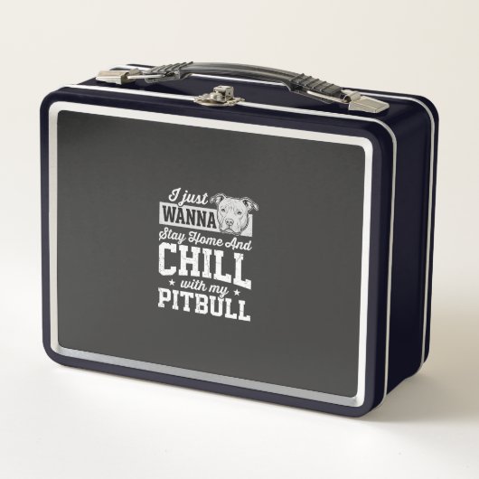 Pitbull Thuis Blijven En Chillen Design (Voorkant)