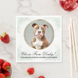Pitbull Trouwservetten Met Honden Foto Servet