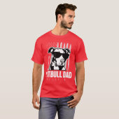 Pitbull Vader Mannen Pitbull Fan Geschenk voor Hon T-shirt (Voorkant volledig)