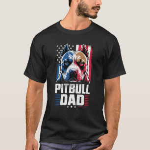 Pitbull vader mannen t-shirt