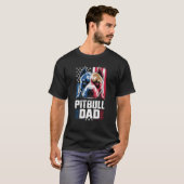 Pitbull vader mannen t-shirt (Voorkant volledig)