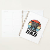 Pitbull Vader Vintage Hond Liefhebber Shirt Ontwer Planner (Display)