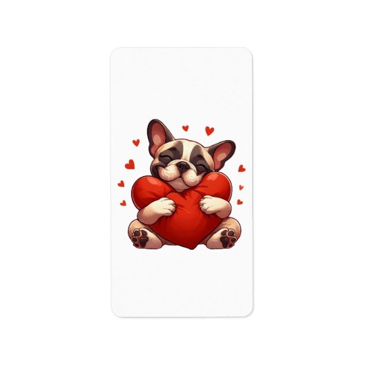 Pitbull Valentijnsdag Cadeaus Etiket (Voorkant)