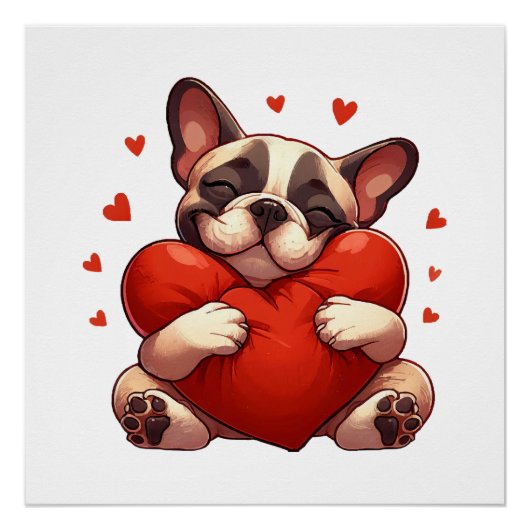 Pitbull Valentijnsdag Cadeaus Perfect Poster (Voorkant)