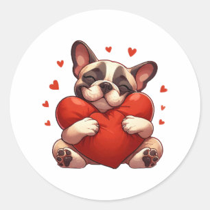 Pitbull Valentijnsdag Cadeaus Ronde Sticker