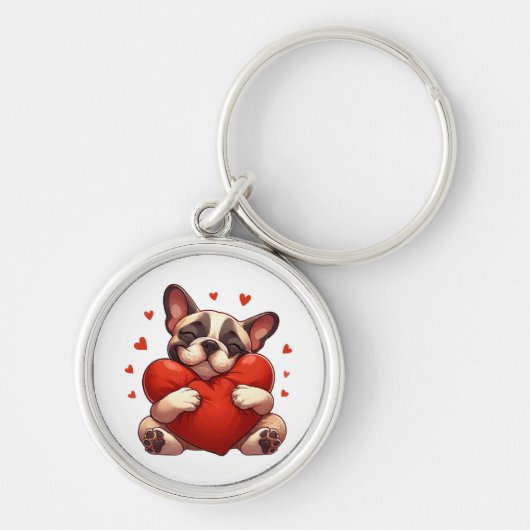Pitbull Valentijnsdag Cadeaus Sleutelhanger (Voorkant)