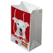 Pitbull-verjaardag Medium Cadeauzakje (Voorkant Gekanteld)