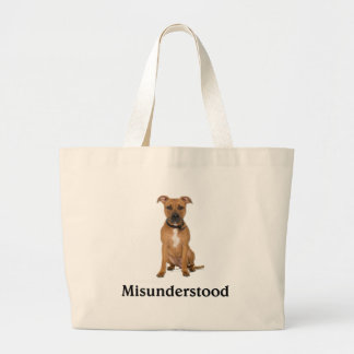 Pitbull - verkeerd begrepen grote tote bag