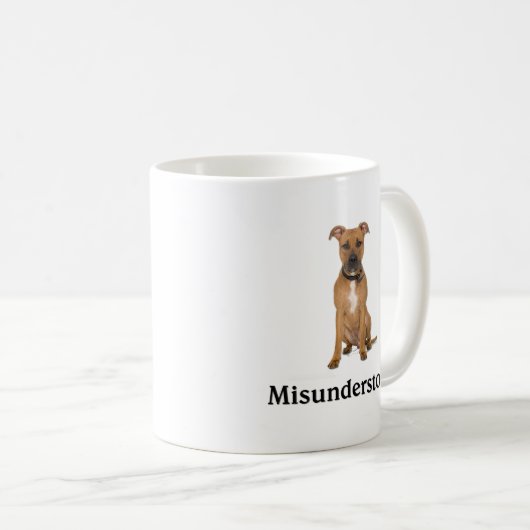 Pitbull - verkeerd begrepen koffiemok (Voorkant rechts)