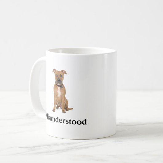 Pitbull - verkeerd begrepen koffiemok (Voorkant links)