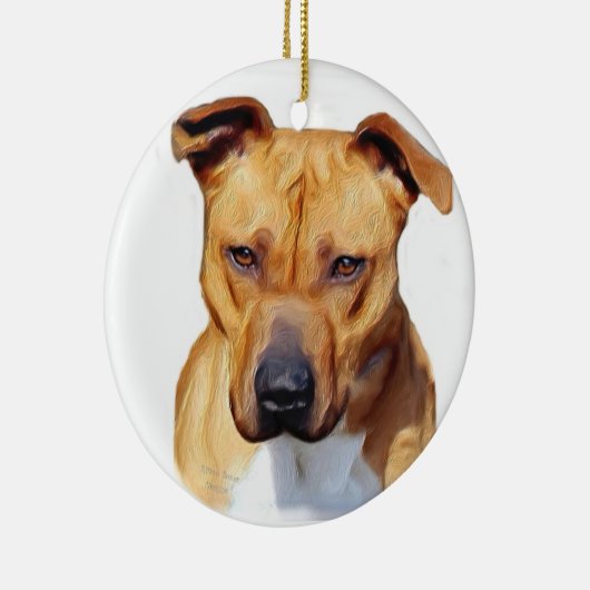 Pitbull-versiering Keramisch Ornament (Rechts)