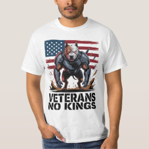Pitbull Veteranen Geen Koningen Trots Hondenliefhe T-shirt