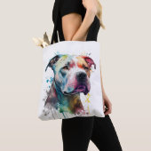 Pitbull vibrante: un toque de vida tote bag (Dichtbij)