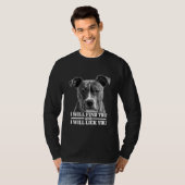 Pitbull vindt je en laat je grappige Pitbull zien T-shirt (Voorkant volledig)