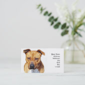 Pitbull-visitekaartjes Visitekaartje (Staand voorkant)