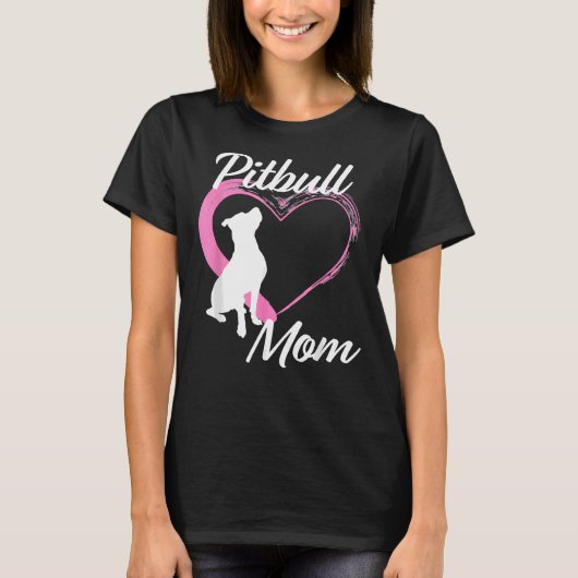 Pitbull voor Pitbull liefhebbers Schattige Pitbull T-shirt (Voorkant)