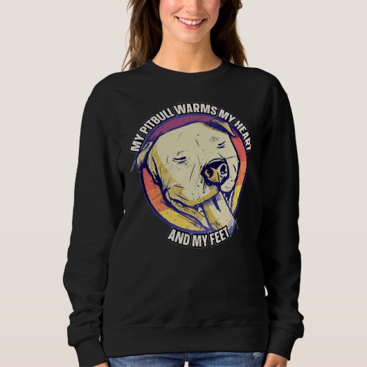 Pitbull voor Pitbull Moeder of Pitbull Papa Pitbul Trui (Voorkant)