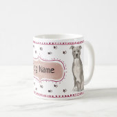 Pitbull Waterverf Mok (Voorkant rechts)