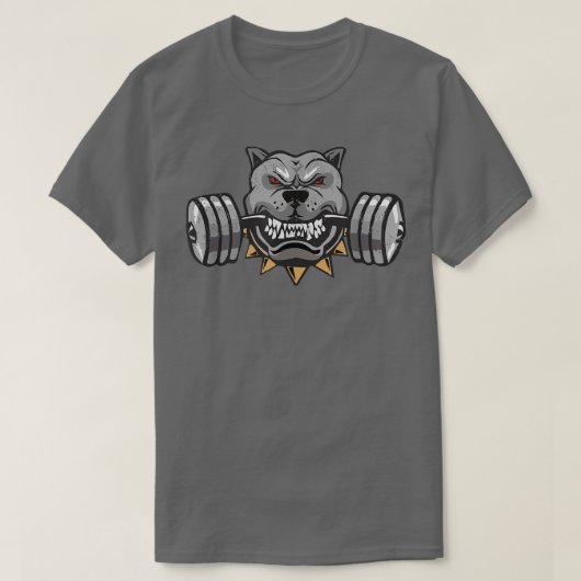 Pitbull Weightlift, Mannen Pitbull Lover, hond Pap T-shirt (Design voorkant)