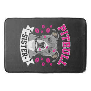 Pitbull Zus Hond Liefhebber Vector Design Badmat