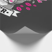 Pitbull Zus Hond Liefhebber Vector Design Cadeaupapier (Hoek)
