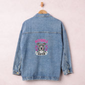 Pitbull Zus Hond Liefhebber Vector Design Denim Jacket (Hangar)