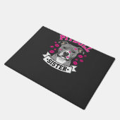 Pitbull Zus Hond Liefhebber Vector Design Deurmat (Schuin)