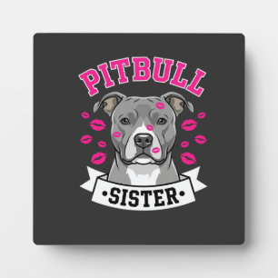 Pitbull Zus Hond Liefhebber Vector Design Fotoplaat