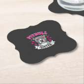 Pitbull Zus Hond Liefhebber Vector Design Kartonnen Onderzetters (Gekanteld)