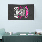 Pitbull Zus Hond Liefhebber Vector Design Spandoek (Beurs)