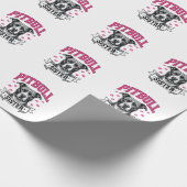 Pitbull Zus Vintage Hondenliefhebber Vectorontwerp Cadeaupapier (Hoek)