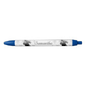 Pitbullehond Blauwe gepersonaliseerde pen (Voorkant)