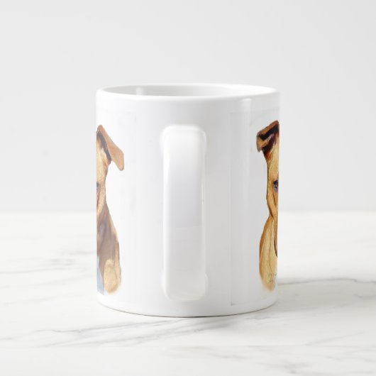Pitbullehond Grote Koffiekop (Achterkant)