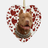 Pitbullehond Keramisch Ornament (Rechts)