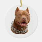 Pitbullehond Keramisch Ornament (Voorkant)