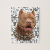 Pitbullehond Legpuzzel (Verticaal)
