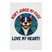 Pitbullehond Perfect Poster (Voorkant)