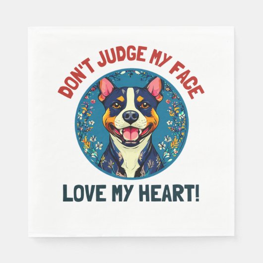 Pitbullehond Servet (Voorkant)