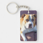 Pitbullehond Sleutelhanger (Voorkant)