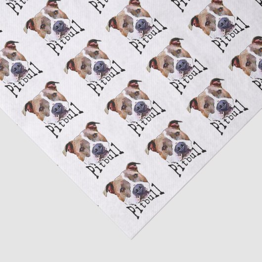 Pitbullehond Tissuepapier (Detail)