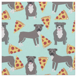Pitbullehonden pizzamint stof