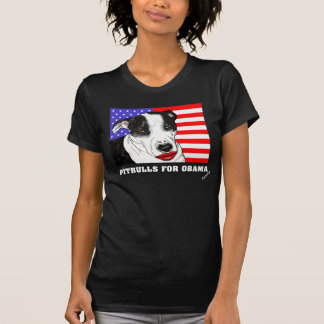 PITBULLEN VOOR OBAMA 2008 T-SHIRT