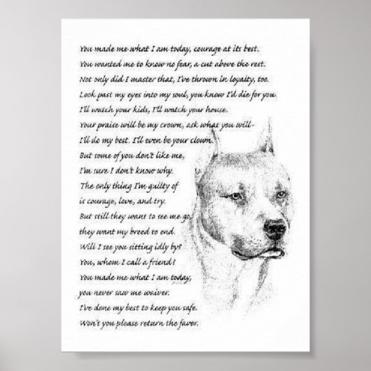 pitbullpoem poster (Voorkant)