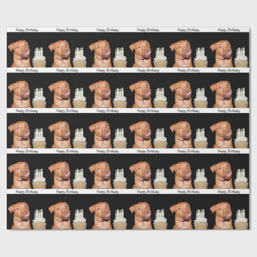 Pitbullpuppy Cadeaupapier (Vlak)