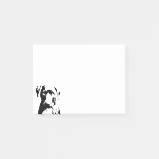 Pitbullpuppy face post-it® notes (Voorkant)