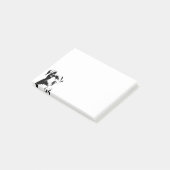 Pitbullpuppy face post-it® notes (Schuin)
