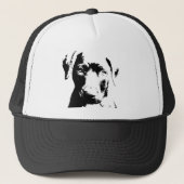 Pitbullpuppy face trucker pet (Voorkant)