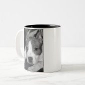 Pitbullpuppy mok (Voorkant links)